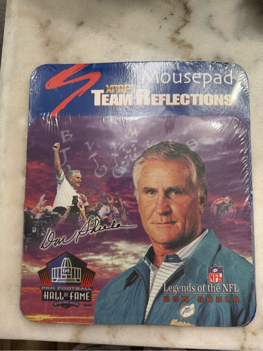 NWT Don Shula Legends of the NFL Hall of Fame Collectible Mousepad